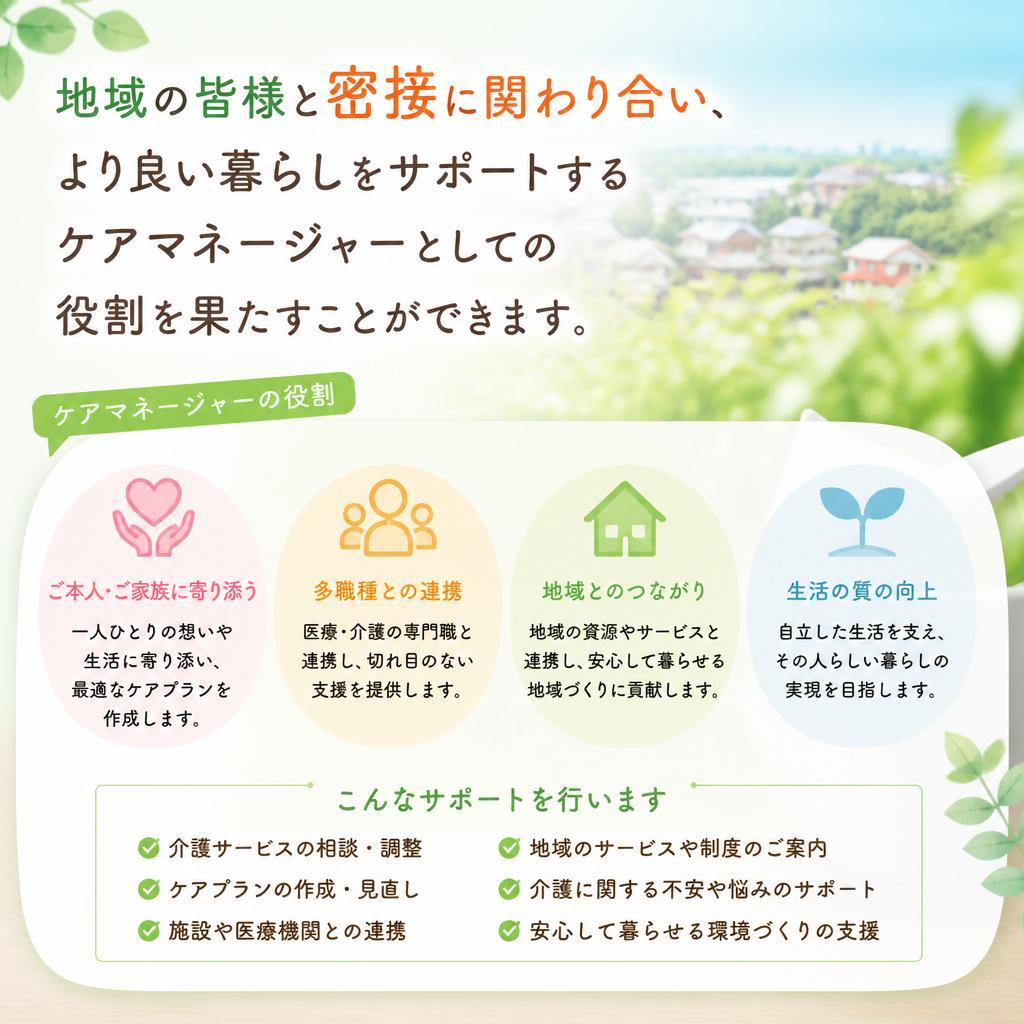 地域密着型のケアマネ業務