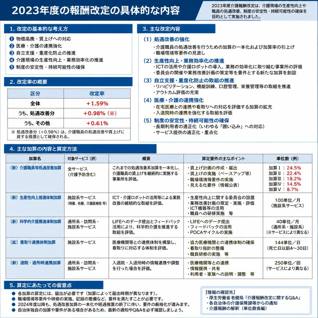 報酬改定の具体的な内容