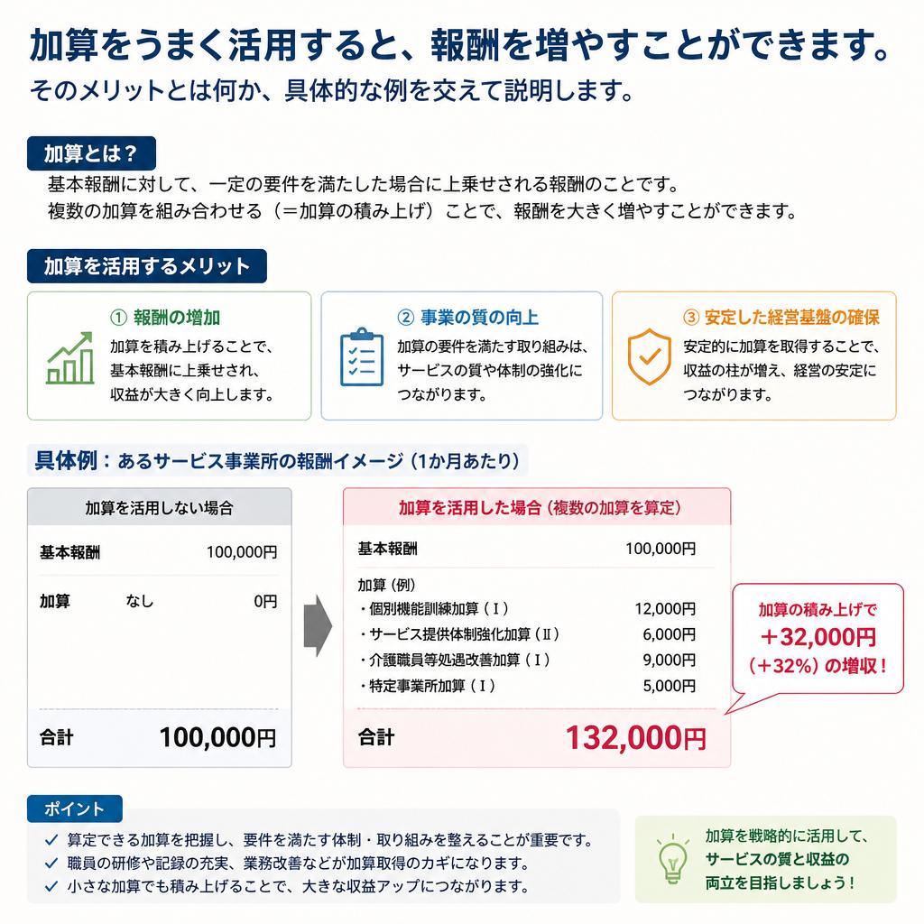 加算を活用するメリット