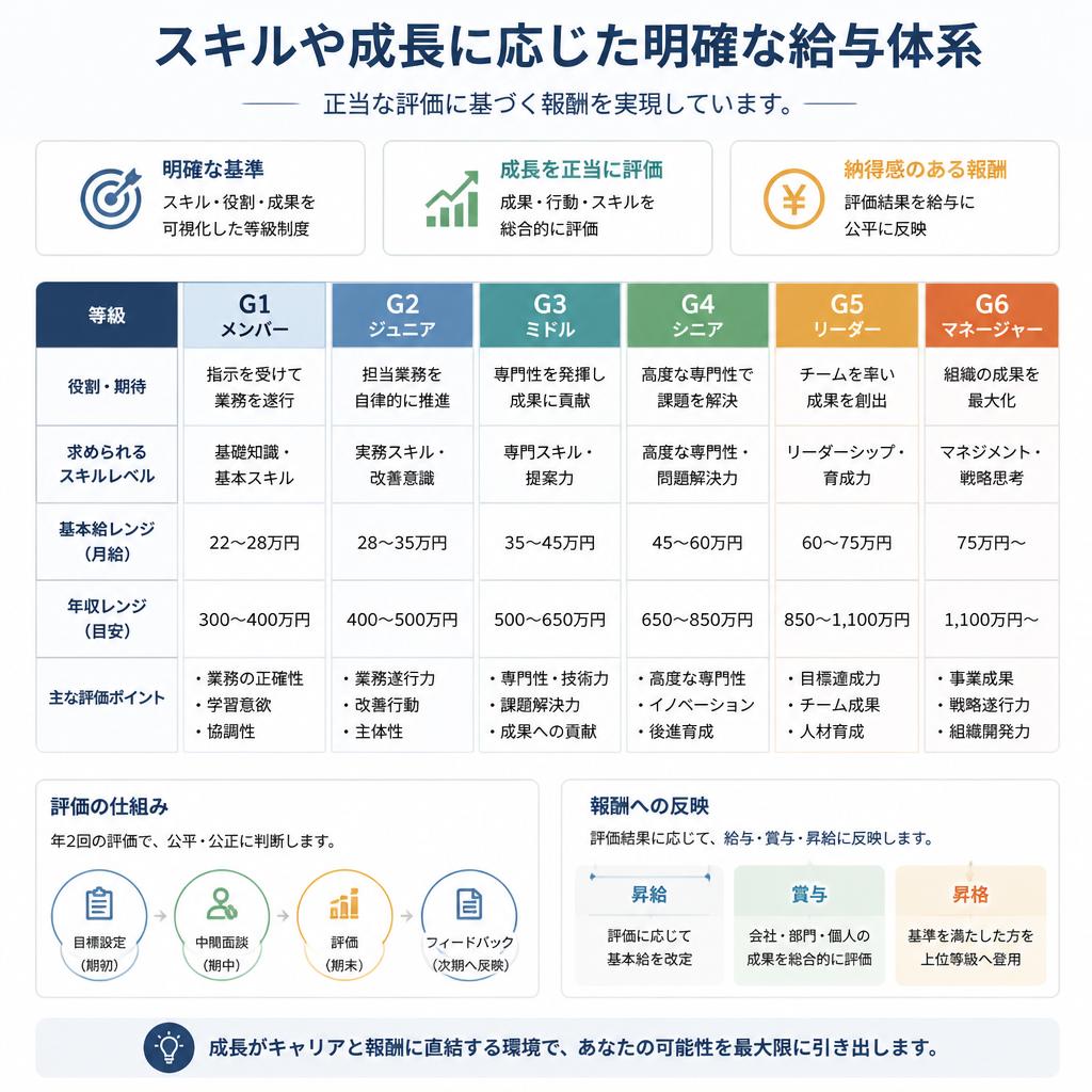 明確な給与体系
