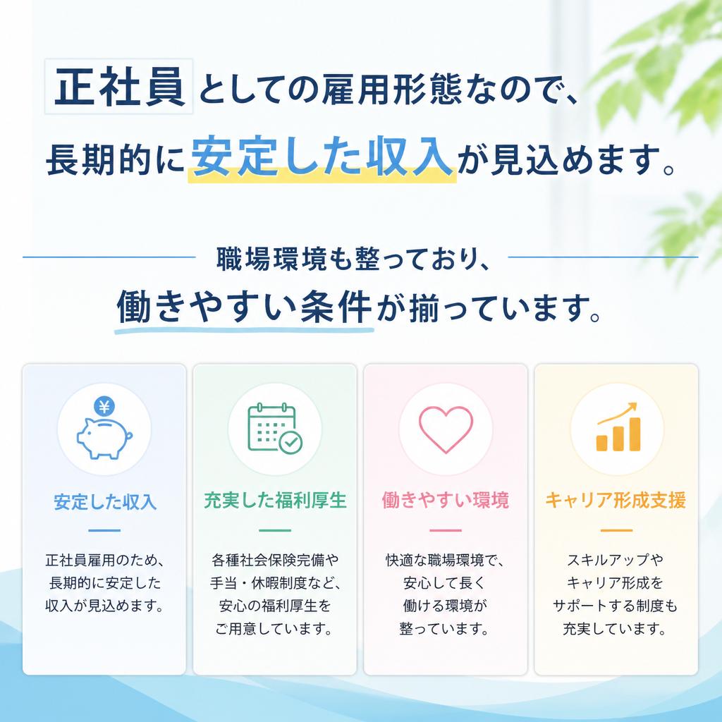 正社員としての安心