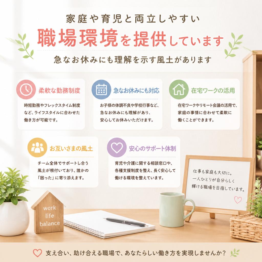 働くママを応援する環境