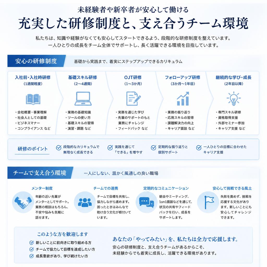 5. 充実した研修制度