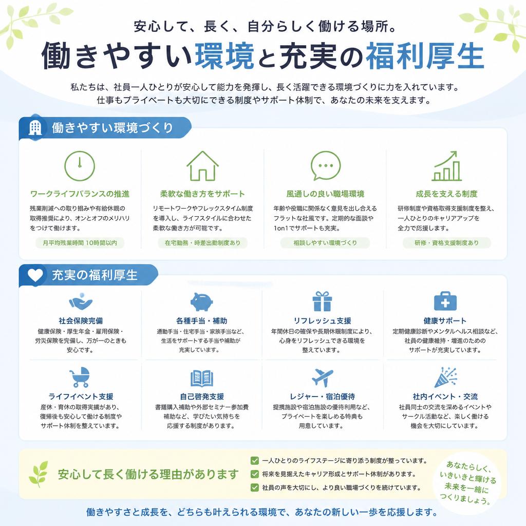 労働条件の魅力